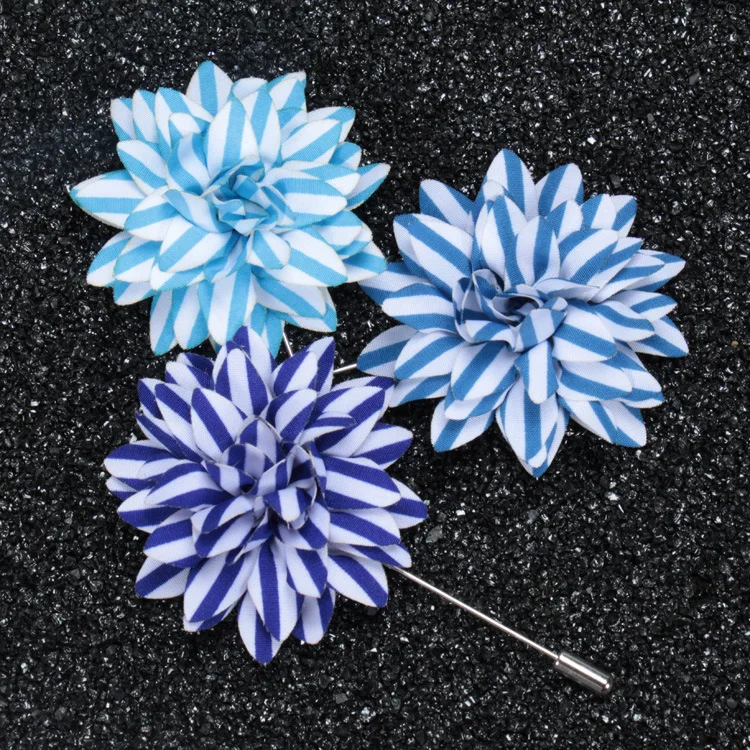 China Wholesale Brooch Flower Lapel Pins,Fabric Lapel Pins Men Suits