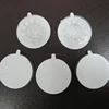 clear adhesive backed Spider CD Hub sticker button package(PS Material)
