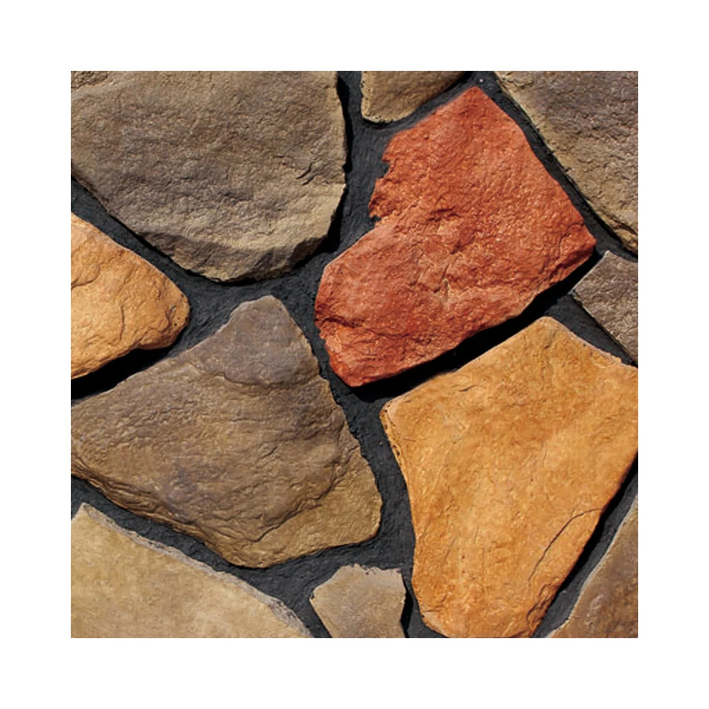 Old Fieldstone Artificial Stone Wall Tiles Panel Country Stone