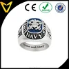 Fashion Commemorative Military Jewelry Stainless Steel World War II Navy Service Rings, Top Quality Stainless Steel US Navy Ring