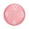 brief style wall decor concise trendy 3D numbers silent plastic wall clock wanduhr