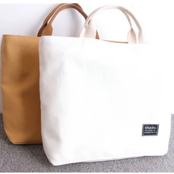 Wholesale Blank Canvas Cotton Tote Bags With Personalize Logo - Buy Canvas Shoulder Bag,Handbag ...