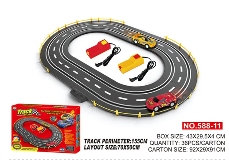 battery operated race car track