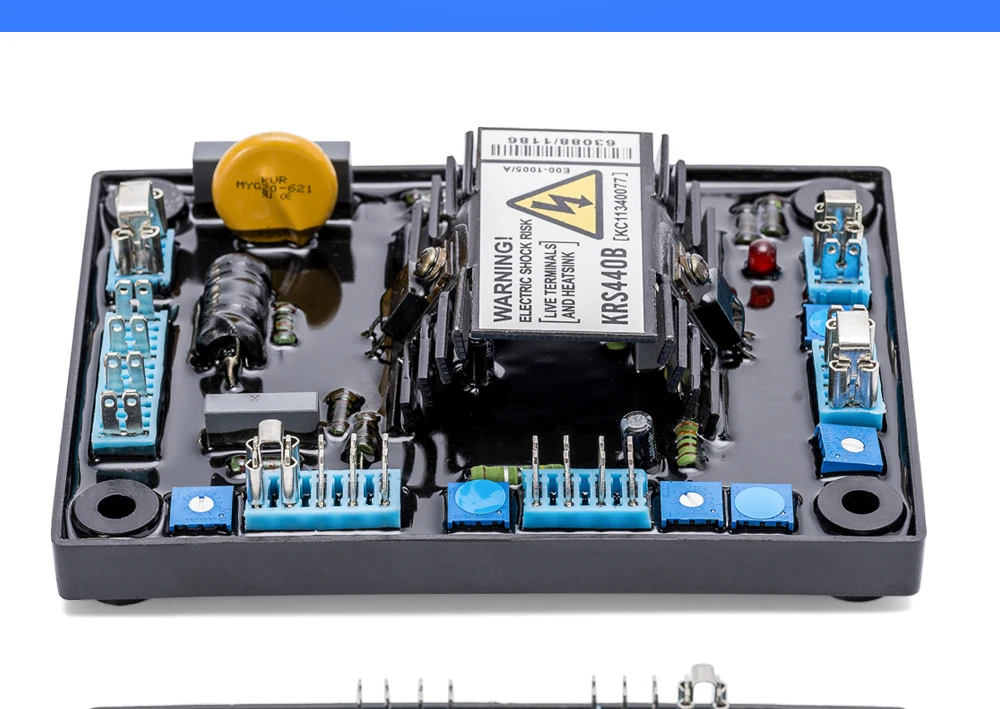 Alternador KRS440B Avr, conjunto de generador diésel trifásico, placa electrónica, diagrama de circuito estabilizador de voltaje automático