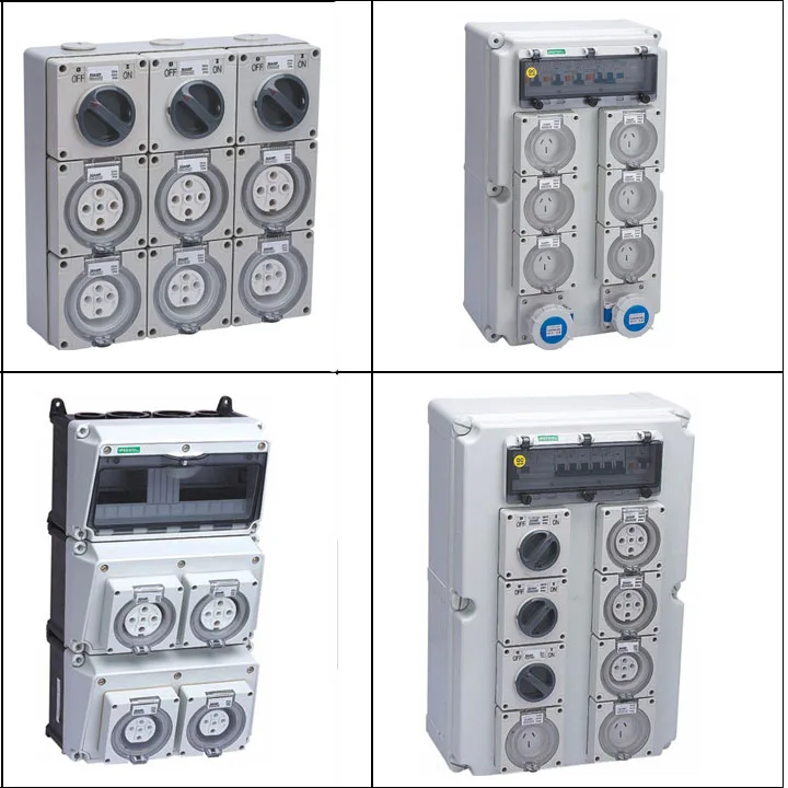 Outdoor Indoor 3 Phase Industrialwaterproof Power Ip65 Wall Mount