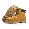 China Factory Nubuck PU Leather Ankle Work Boots Durable Comfortable For Men