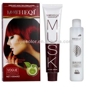 Oem Logo Brand Fashional Permanent Non Allergic Purple Hair Dye