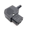 IEC C13 Right Angle Re-wirable Horizontal Plug 125V-250V C13 90 Degree Power Plug