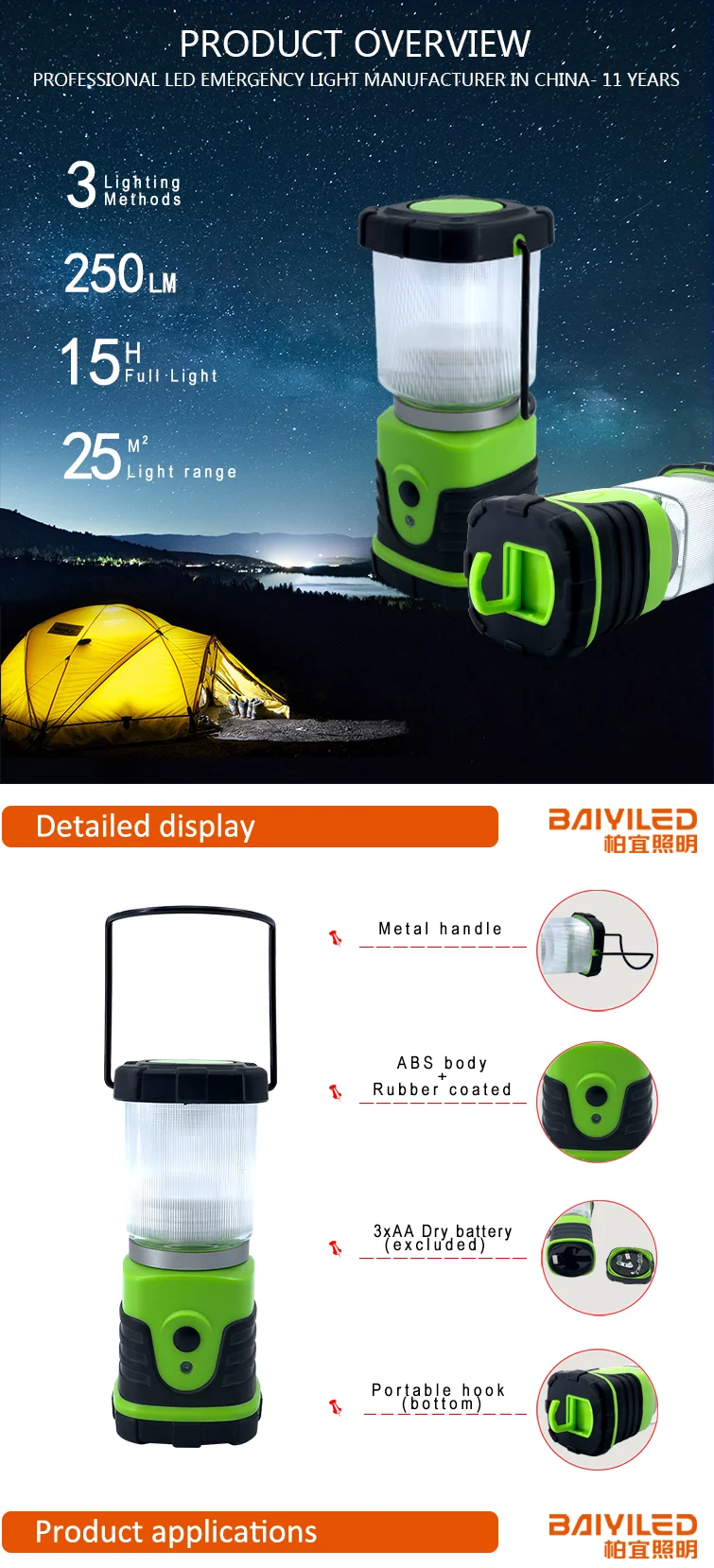 Dp Led 55 Light Solar Camping Lamp