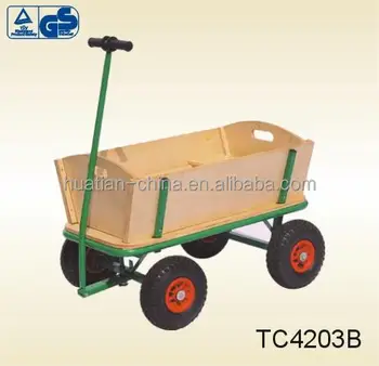 carritos de madera con ruedas para niños