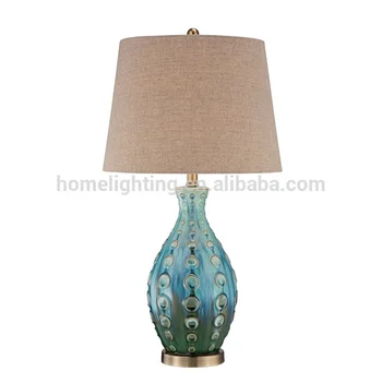 teal blue table lamp