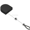 Retractable secure ring display system with cord to attach rings to prevent theft