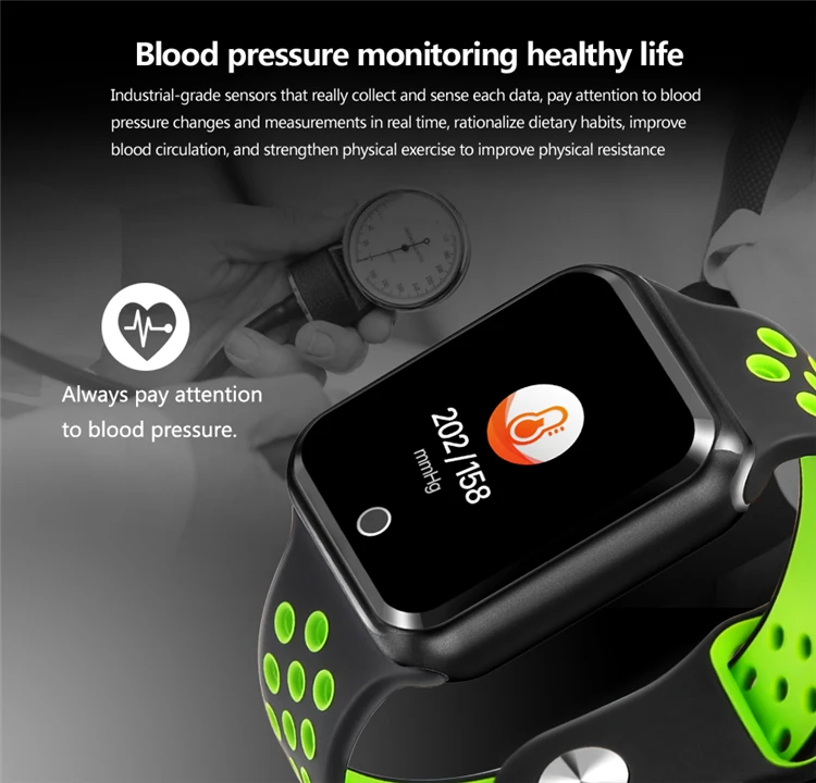 S226 smart watches IP67 Waterproof 30 meters waterproof 15 days long standby Heart rate Blood pressure Smartwatch