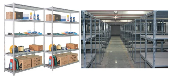 Slotted angle iron rack