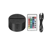 ABS Acrylic Black 3D LED Lamp Night Light Base