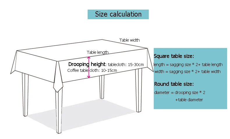 Custom polyester cotton print simple fresh blue checkered tablecloth