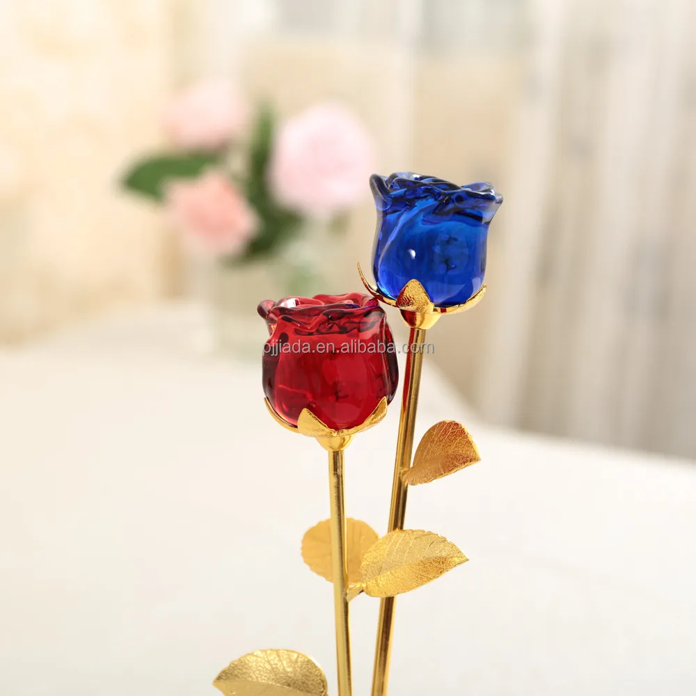 Home Decoration Flowers Creative Valentine S Day Gift Crystal Rose