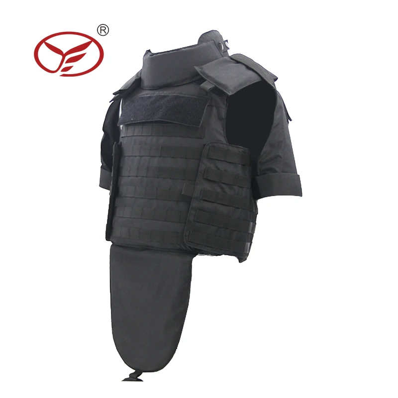 Military Bullet Proof Vest Full Body Armor With Shoulder Leg Groin Protector Bullet Proof