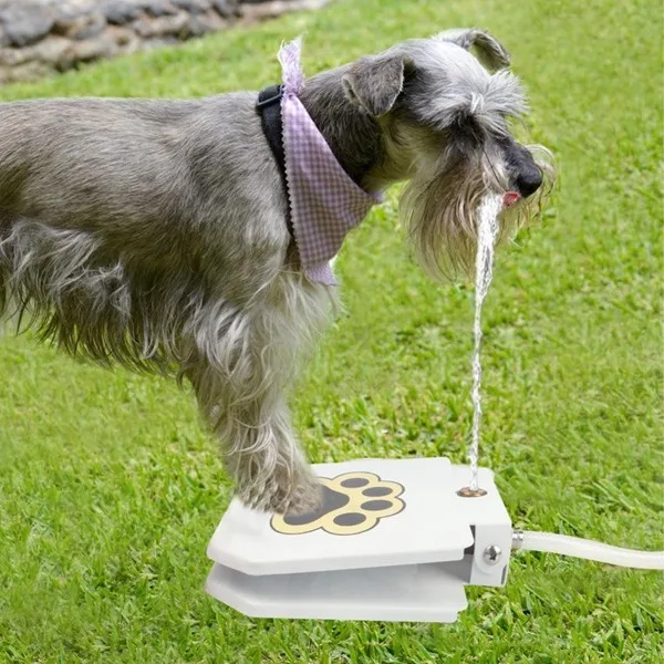 Summer Winter Garden Use Dog Water Bottle Drinking Spring Pedal