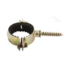 Metric Stainless Steel Single Ring M7 Metal Pipe Clamp With Rubber And Screw Clamp Hose