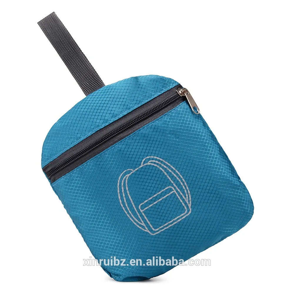 Ripstop Wholesale durable waterproof folding travel backpack, custom foldable backpack