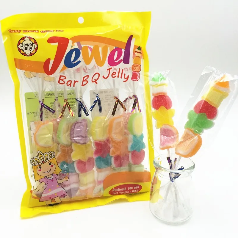 Individually Packed Fruit Flavour Jewel Bar Jelly Gummy Lollipops Buy Jelly Gummy Lollipops