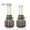 Titanium gold ash car headlight led X6-COB automobile LED headlamp 9006