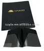 leather presentation folder with gold foil