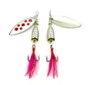 Hard Bait Fishing Lure Spinner Artificial metal blade 8cm 13g spinner Bait with sharp feather hook