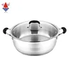 High quality Stainless Steel cook pot with silicon die-casting handle and knob for kitchen