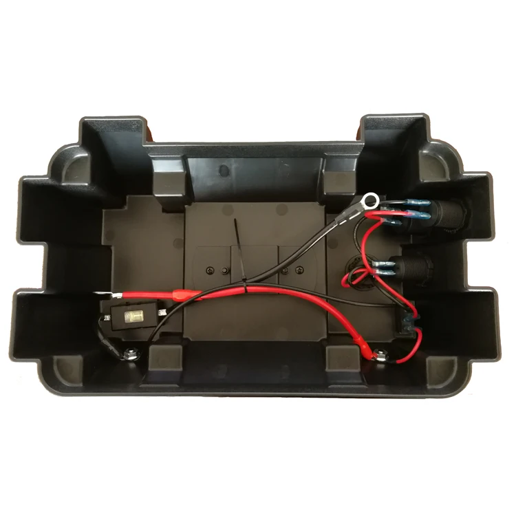 12v Plastic Caravan Marine Camping Battery Box Case With 60 Amp Circuit Breakers Buy Plastic