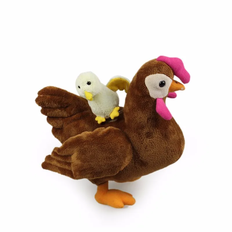 Best Price Wholesale Customized Popular Stuffed Plush Hen Carrying A Chick Toys Plush Chicken