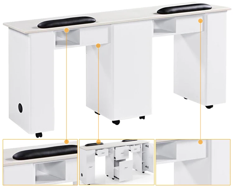 Kangmei Beauty White Salon Manicure And Nail Table N031 2 Kangmei Beauty White Salon Manicure And Nail Table N031 2