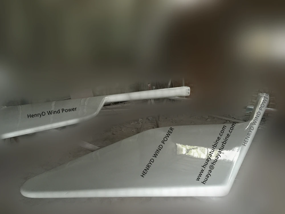 Tail for pitch controlled wind turbine