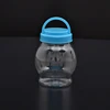 Food Grade PET Plastic Large Candy Lollipop Jar Container, 550ml Food Storage Packing Bottle Sea Salt jar