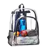 Clear Transparent Backpack, Heavy Duty Multi-pockets Bookbag, Clear PVC See Through Outdoor Backpacks