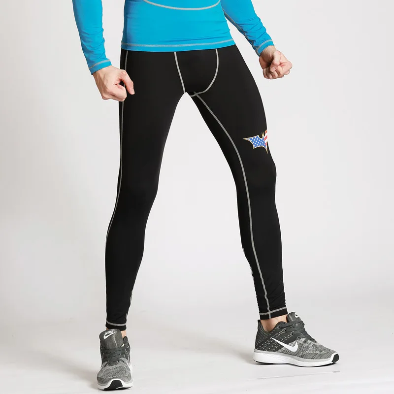Mens Gym Clothing Sport Compression Leggings Sportswear Pants