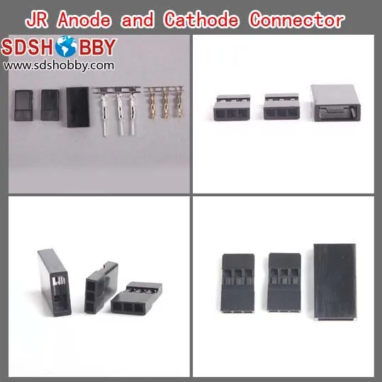 Diy Futaba/ Jr Type 3 Pin Servo Battery Connector/plug Set (female And