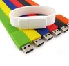 Custom Soft Silicone USB Bracelet Wristband USB Flash Disk