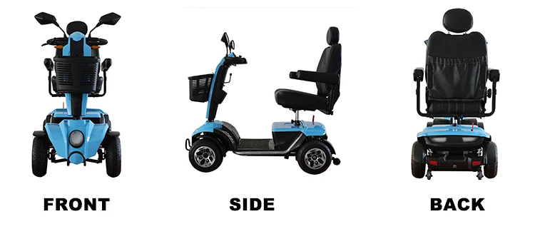 New Design Handicapped 4 Wheel Portable Electric Scooter for The Disabled