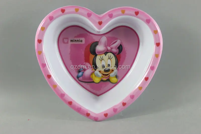 100% Melamine kid's Loving Heart Bowl Candy Bowl