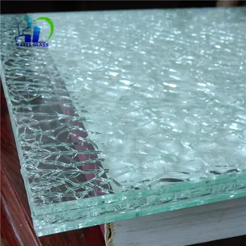 Decorative Tempered Ice Cracked Glass Crushed Glass For Crafts