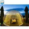 2019 latest hot-sale inflatable clear bubble cube transparent show room with LED