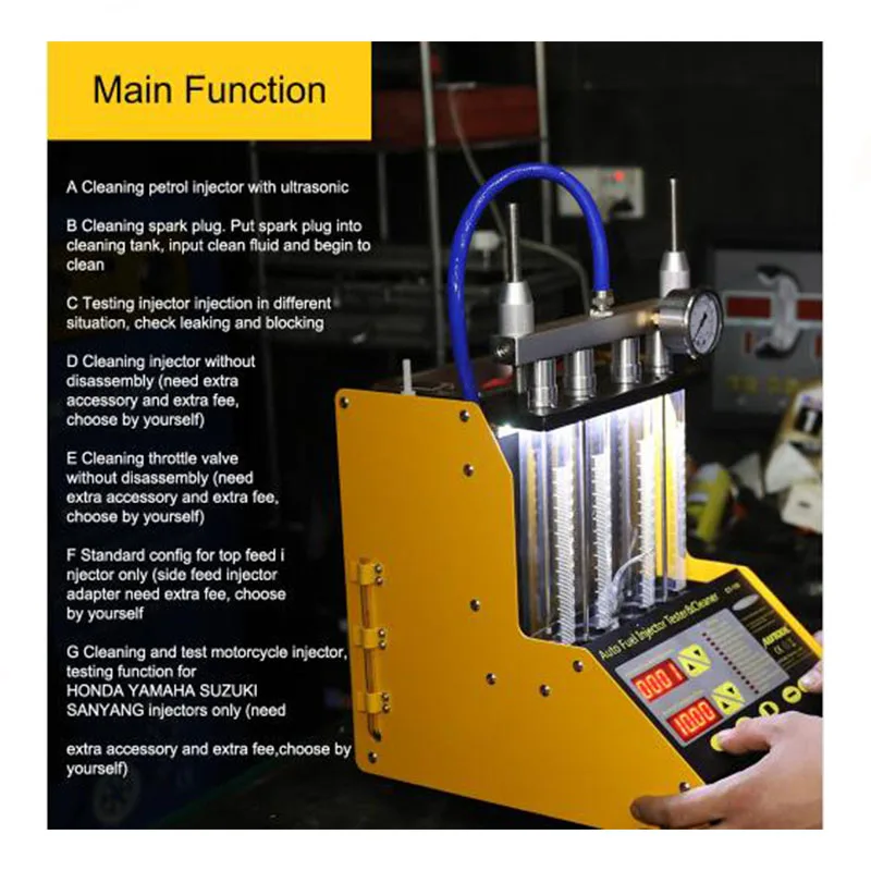 Autool Autuo Fuel Injector Cleaner Tester Ct150 Injector With 4
