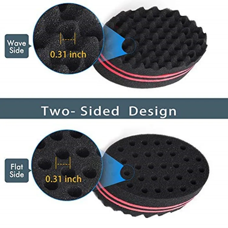 Magic Double Sides Twists Hair Sponge Curling Multi Hole Curly For