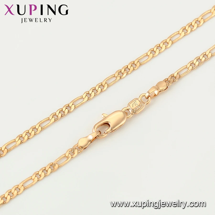 44406 Xuping Jewelry Fashion 18k Gold Plated Chian Necklace - Buy ...