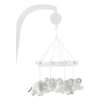 High Quality Baby Knitted Elephant Toy Crib Hanging Elephant Music