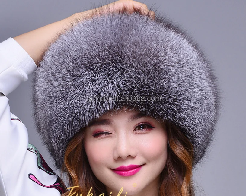 black fur russian hat