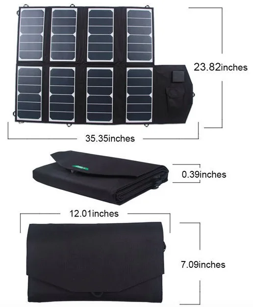 Easy carry best solar charger  52W solar power charger For computer etc