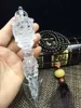 Clear Crystal Tibetan Phurba Dagger Ritual Item Buddhist